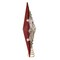 Kurt Adler 13.5-Inch Red, Green and White Mistletoe Star Tree Topper